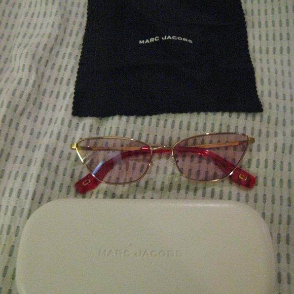 Marc Jacobs Wire Glasses Frames with case with cloth - Picture 1 of 6